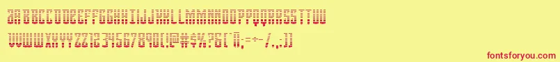 Viceroygrad-fontti – punaiset fontit keltaisella taustalla