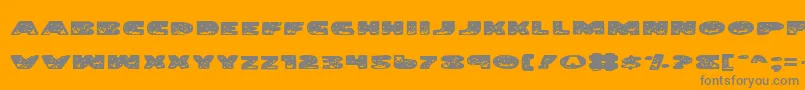 Weitere Informationen zur LandSharkExpanded-Schriftart LandSharkExpanded-Schriftart – Graue Schriften auf orangefarbenem Hintergrund