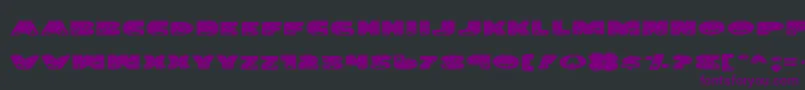LandSharkExpanded Font – Purple Fonts on Black Background
