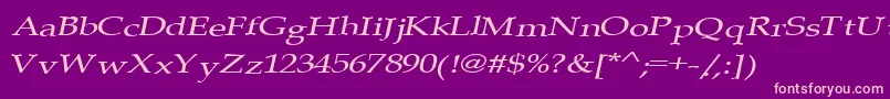 PlainSquashed Font – Pink Fonts on Purple Background