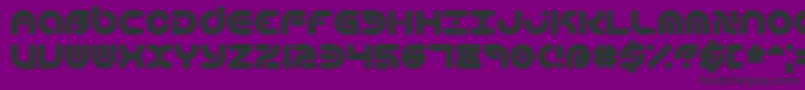 TechniqueBrk Font – Black Fonts on Purple Background