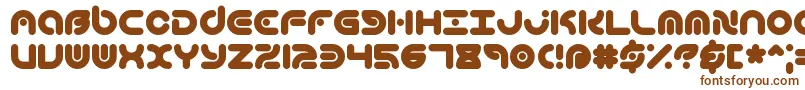 TechniqueBrk Font – Brown Fonts on White Background