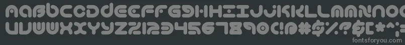 TechniqueBrk-fontti – harmaat kirjasimet mustalla taustalla