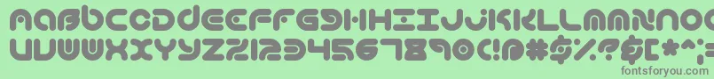 TechniqueBrk Font – Gray Fonts on Green Background