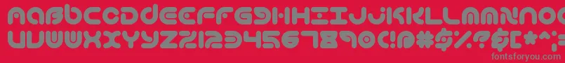 TechniqueBrk Font – Gray Fonts on Red Background