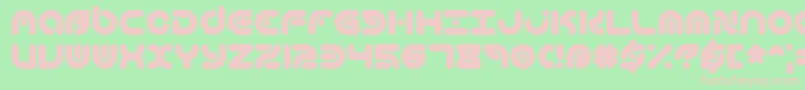 TechniqueBrk Font – Pink Fonts on Green Background