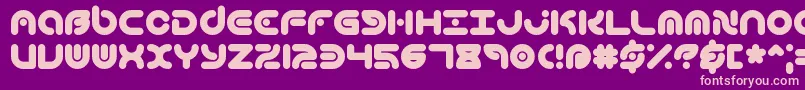 TechniqueBrk Font – Pink Fonts on Purple Background