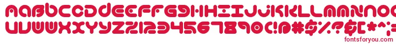 TechniqueBrk-Schriftart – Rote Schriften auf weißem Hintergrund