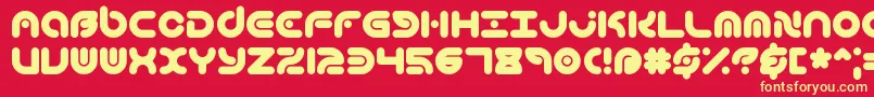 TechniqueBrk Font – Yellow Fonts on Red Background