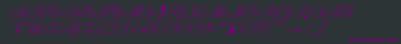 Elenovire Font – Purple Fonts on Black Background