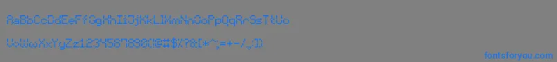 VoidPixel7 Font – Blue Fonts on Gray Background
