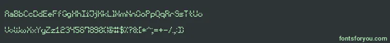 VoidPixel7 Font – Green Fonts on Black Background