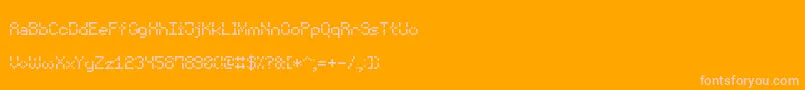 Шрифт VoidPixel7 – розовые шрифты на оранжевом фоне