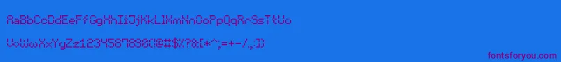 VoidPixel7 Font – Purple Fonts on Blue Background
