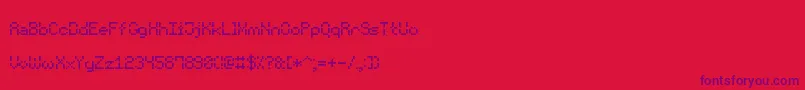 VoidPixel7 Font – Purple Fonts on Red Background