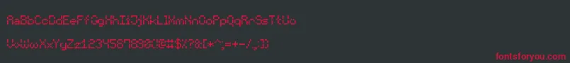 Шрифт VoidPixel7 – красные шрифты на чёрном фоне