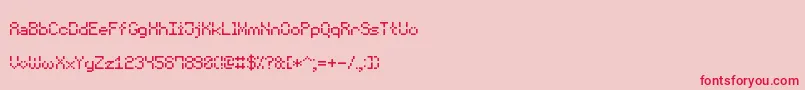 VoidPixel7 Font – Red Fonts on Pink Background