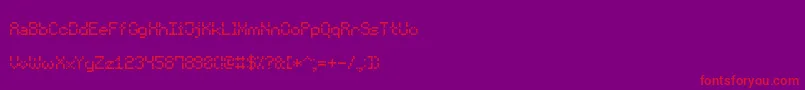 VoidPixel7 Font – Red Fonts on Purple Background