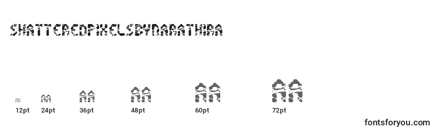 Größen der Schriftart ShatteredPixelsByNarathira