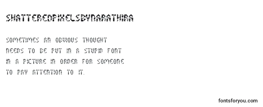 Review of the ShatteredPixelsByNarathira Font