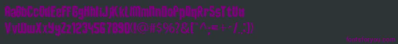 DepthOfToonizmFontフォントについての詳細 フォントDepthOfToonizmFont – 黒い背景に紫のフォント