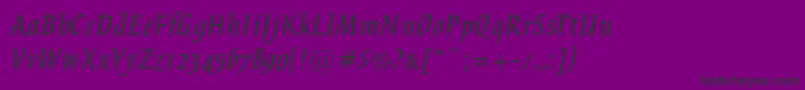 BreezeRegular Font – Black Fonts on Purple Background