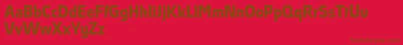 Police AbsolutProBoldReduced – polices brunes sur fond rouge