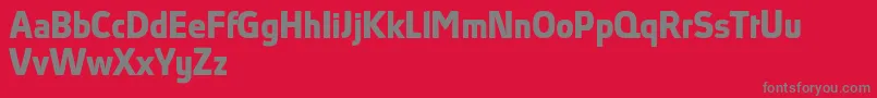 AbsolutProBoldReduced Font – Gray Fonts on Red Background