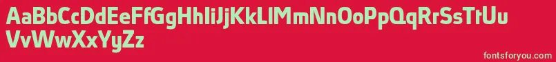 AbsolutProBoldReduced Font – Green Fonts on Red Background