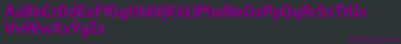 フォントAbsolutProBoldReduced – 黒い背景に紫のフォント