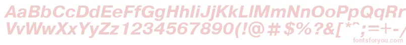 Pragmat Font – Pink Fonts on White Background