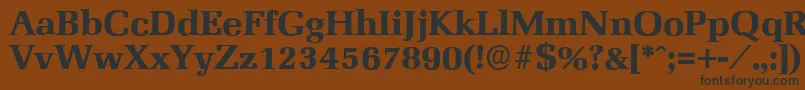 MarseilleserialXboldRegular Font – Black Fonts on Brown Background