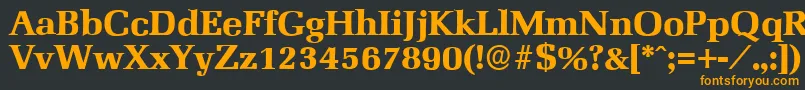 MarseilleserialXboldRegular Font – Orange Fonts on Black Background