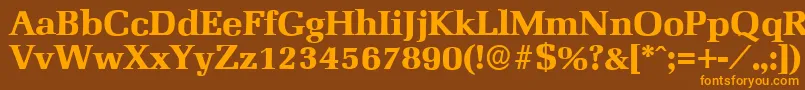 fuente MarseilleserialXboldRegular – Fuentes Naranjas Sobre Fondo Marrón