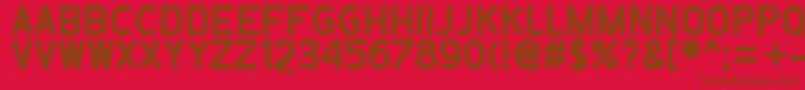 Belanusa Font – Brown Fonts on Red Background