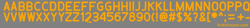 Belanusa Font – Orange Fonts on Gray Background