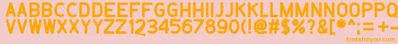 Belanusa Font – Orange Fonts on Pink Background