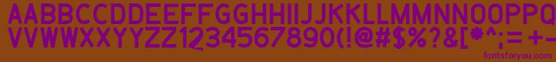 Belanusa Font – Purple Fonts on Brown Background