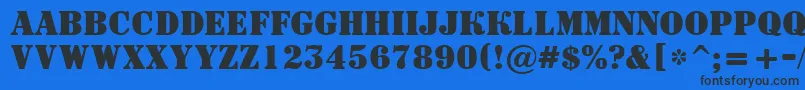 ASignboardtitulBold Font – Black Fonts on Blue Background