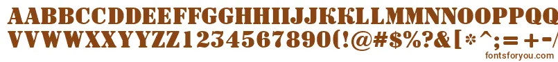 ASignboardtitulBold Font – Brown Fonts on White Background