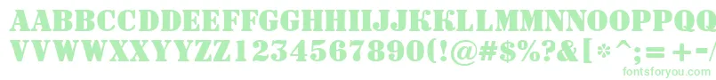 ASignboardtitulBold Font – Green Fonts on White Background