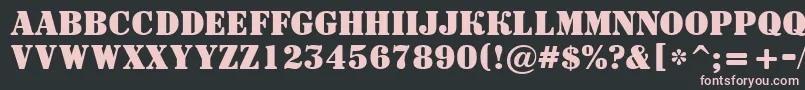 ASignboardtitulBold Font – Pink Fonts on Black Background