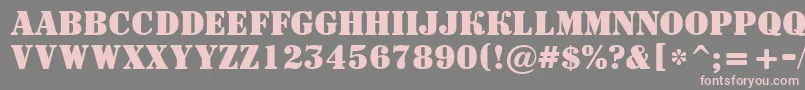 ASignboardtitulBold Font – Pink Fonts on Gray Background