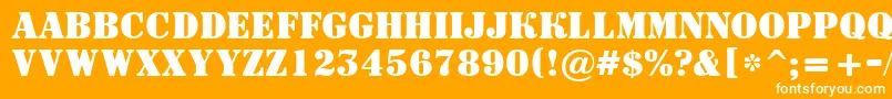 ASignboardtitulBold Font – White Fonts on Orange Background