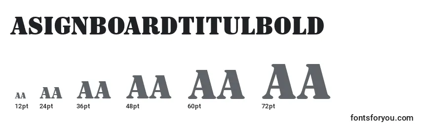 ASignboardtitulBold Font Sizes