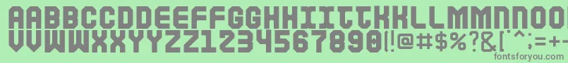 Шрифт Coe – серые шрифты на зелёном фоне