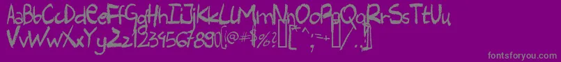 Harlc Font – Gray Fonts on Purple Background