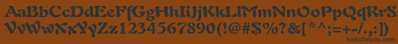 PaletteBlackSsiBlack Font – Black Fonts on Brown Background