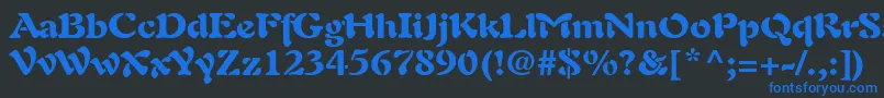 PaletteBlackSsiBlack Font – Blue Fonts on Black Background