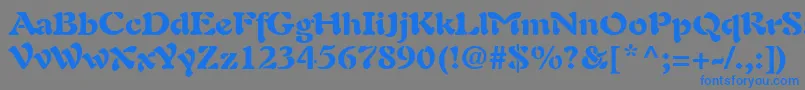 PaletteBlackSsiBlack Font – Blue Fonts on Gray Background